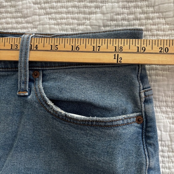 J. Crew Petite High Rise Flare Crop Jean All Day Stretch 35P/18P Sun Lake Wash - Picture 5 of 15